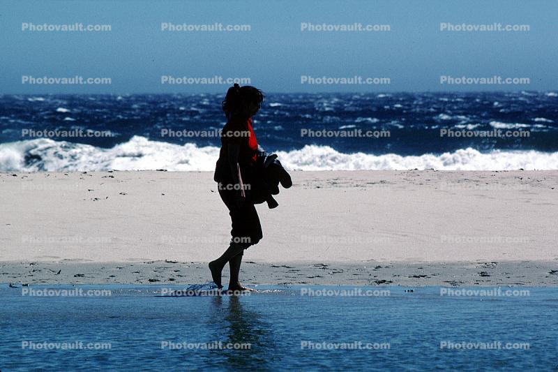Girl Walking, Pfeiffer Beach, Big Sur