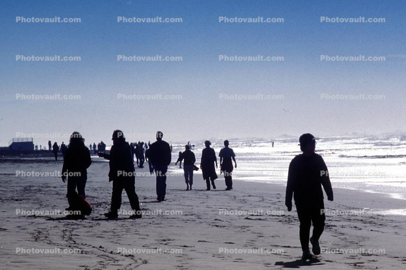 People Strolling on the Beach, New Years Day, Ocean Beach, Ocean-Beach, sewer outlet
