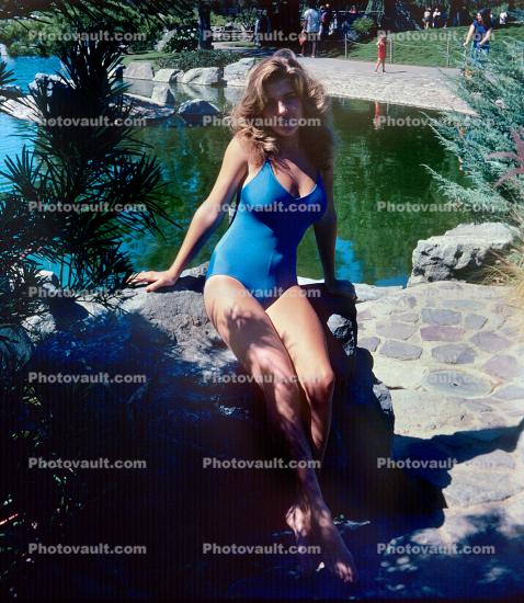 Swimsuit, Woman, Sunny, Summer, 1960s