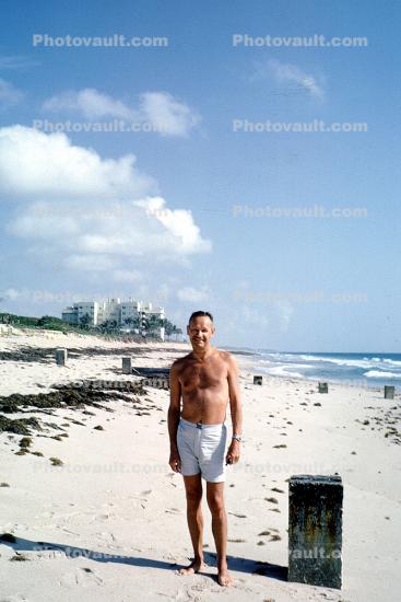 Sand, Man on the Beach, West Palm Beach