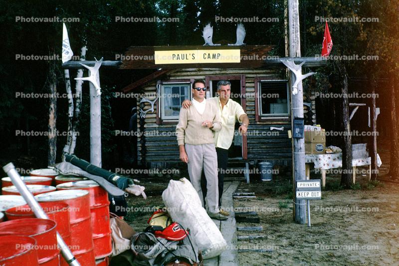 Log Cabin, good ole boys, Camp, 1967, 1960s