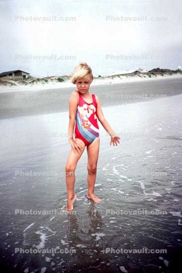 Girl, Beach, 1960s