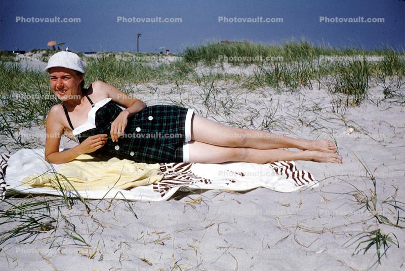Long Island, Beach, Sand, 1950s
