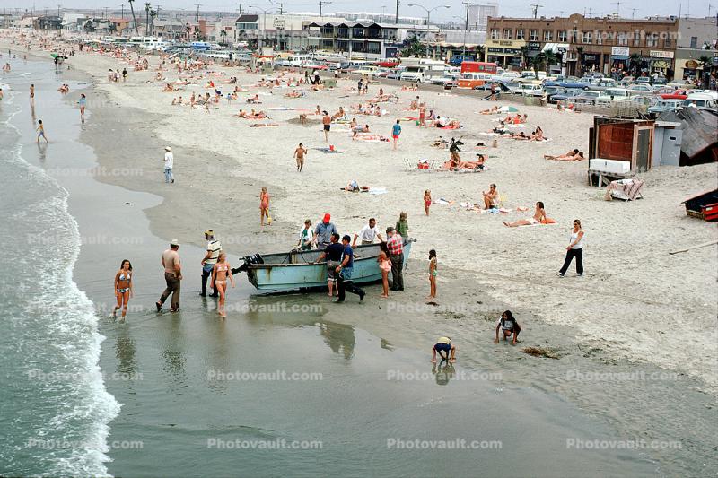 Beach, Sand, Ocean, 1960s