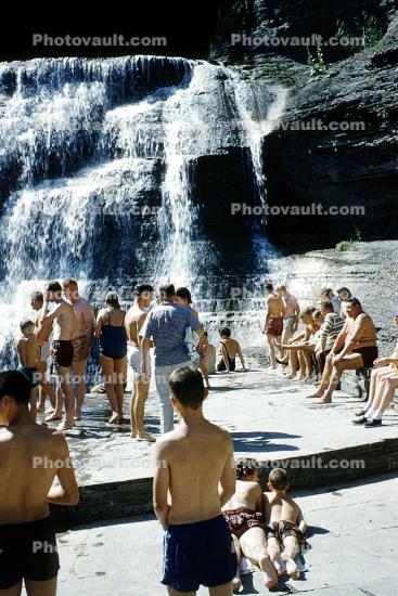 Buttermilk Falls, New York State, 1950s