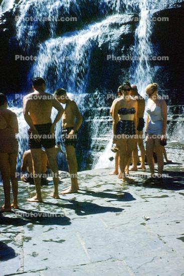 Buttermilk Falls, New York State, 1950s
