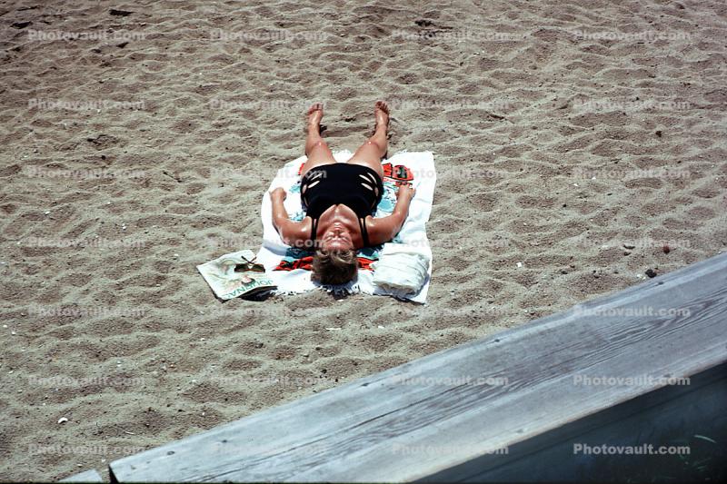 Beach, Sand, Martha's Vineyard, Massachusetts, 1970s