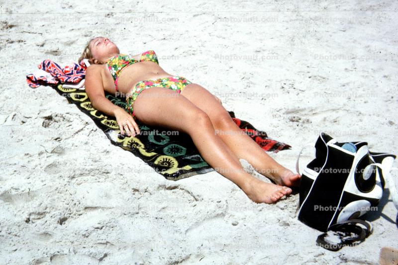 Sunning Lady, Barefeet, 1960s