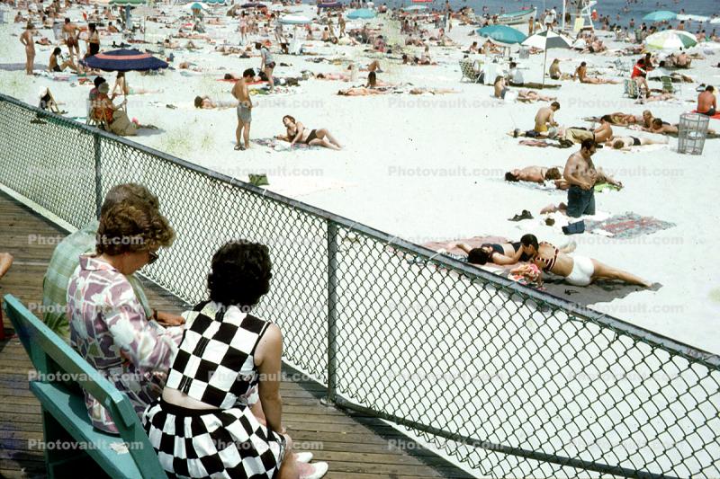 Beach, Fence, 1950s