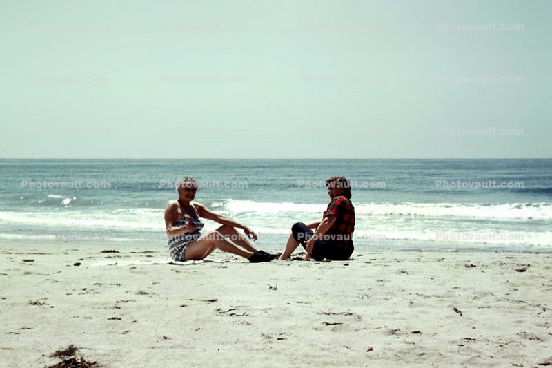 beachy day, ocean, 1960s