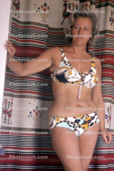 Female, woman, women, fun, smiles, Bathingsuit, bikini, 1960s