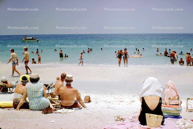 Beach, Sand, Sunny, 1950s