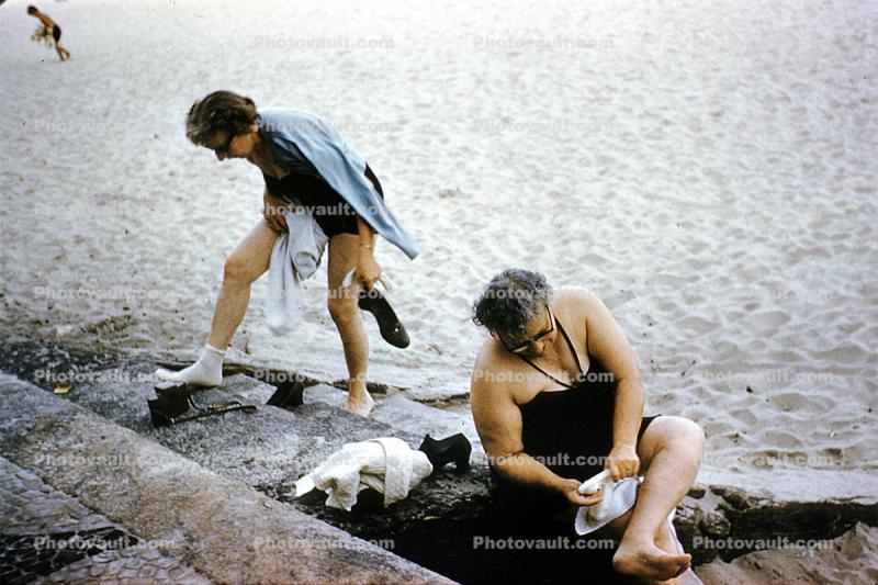 Beach, Women, 1950s