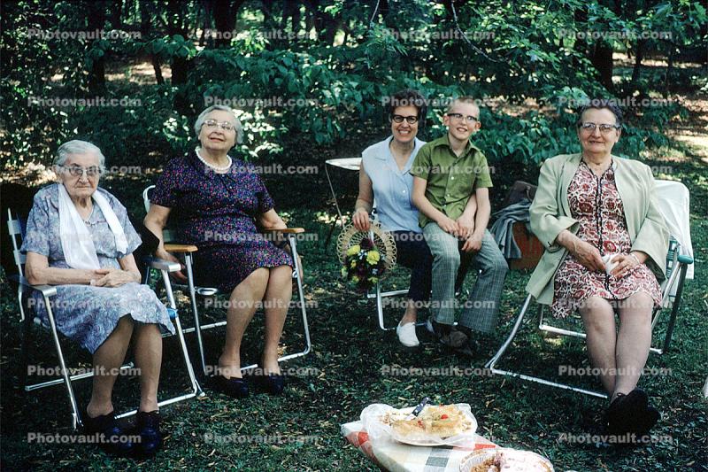boy, gramdma, grandmother, backyard, 1971, 1970s