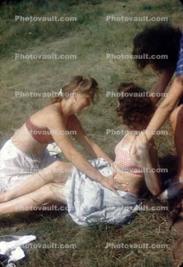 Women Playing in the Sun, 1940s