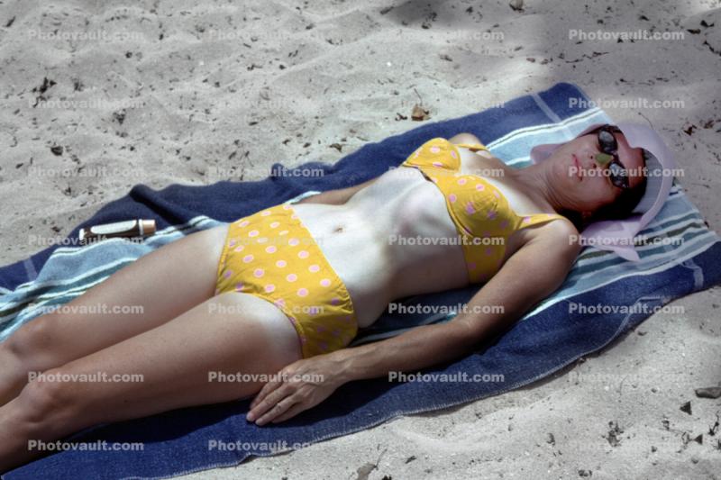Bikini Lady, Tan Lines, 1960s