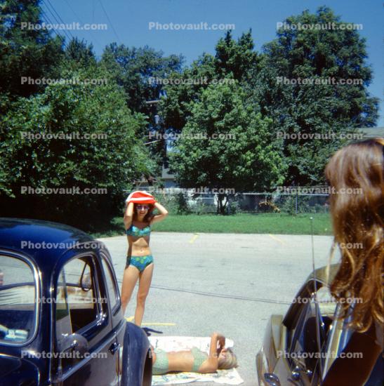 Girl in a Bikini, Volkswagen, 1960s