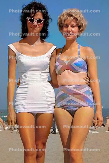 Lady Friends on the Beach, Standing