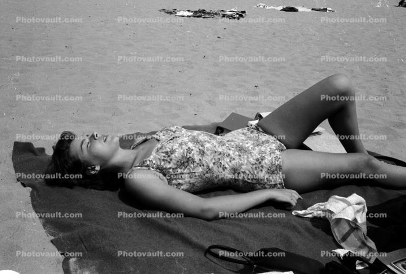 Sun Bathing Woman, 1950s