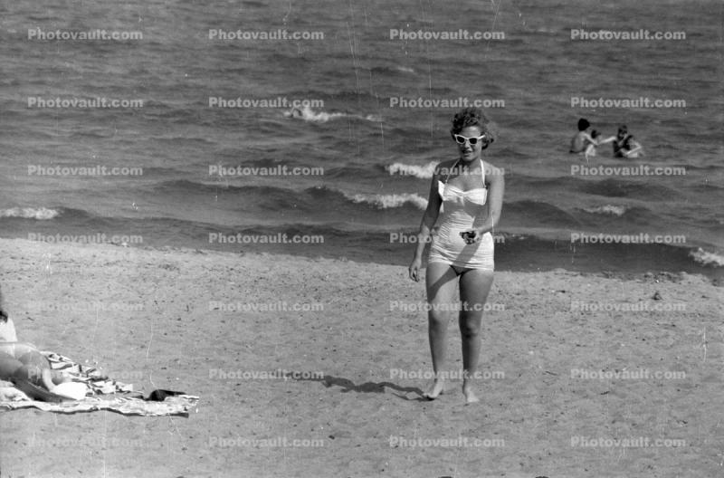 On the Beach, Woman, 1950s