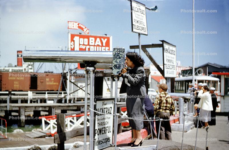 Bay Cruise, Woman on a Scope, 1950s