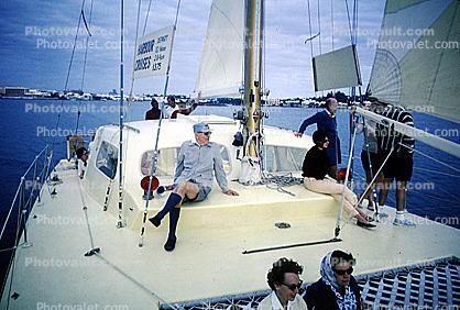 catamaran deck, 1950s