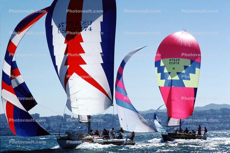 Spinnakers in the Wind