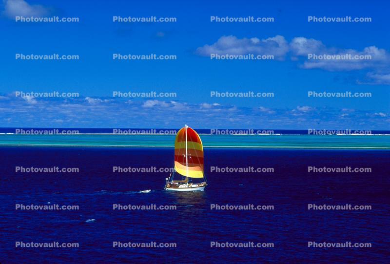 Sailing near Bora Bora