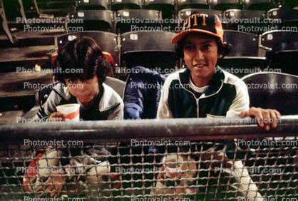Boys in a Ballpark Stadium