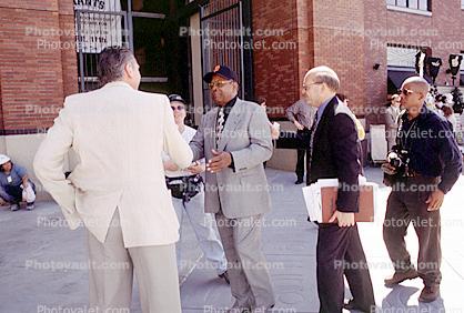 Willie Mays, #24, Willie Mays Plaza Dedication, 31 March 2000