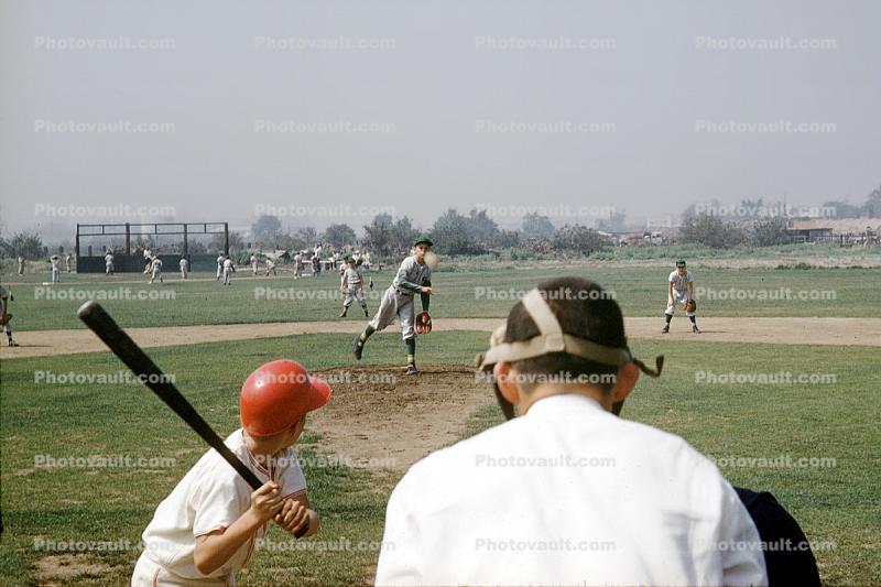 Boys, Retro, Umpire, Little League Baseball, March 1958, 1950s