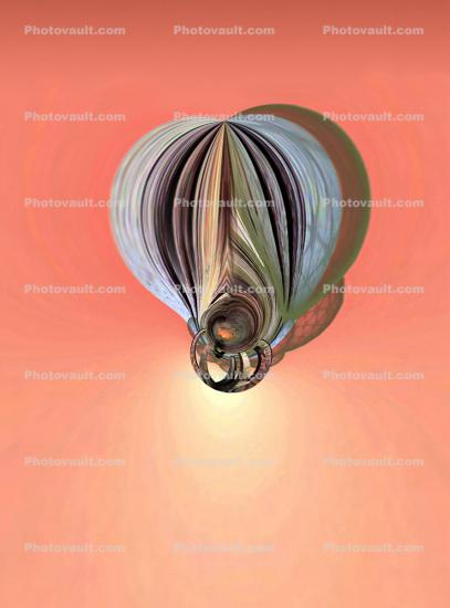 Bulbous Floating Balloon Shape abstract