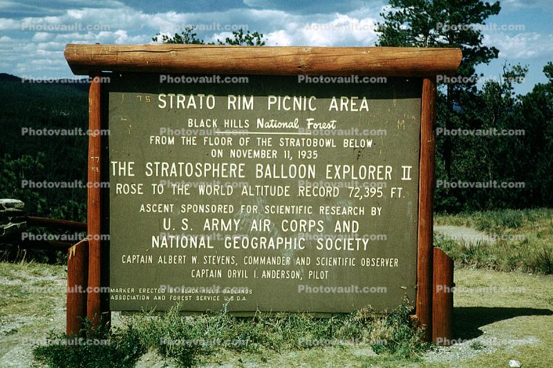 Strato Rim Picnic Area, Black Hills National Forest, 1950s