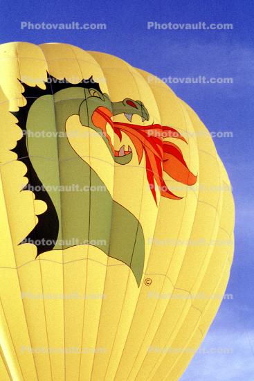 Dragon, Flames, Snowmass Hot Air Balloon Festival, Aspen, 12, July 1986