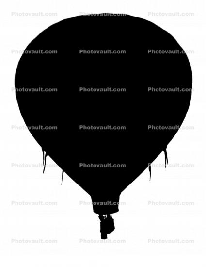 silhouette of a balloon in flight, shape, logo