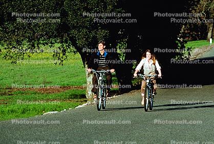 Bike Riders, road, Man, Woman, male, female