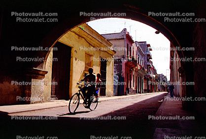 Arch, alley, buildings, homes
