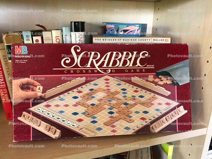 Scrabble Board Game, retro