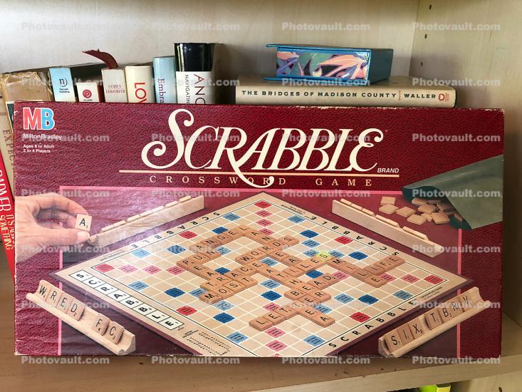 Scrabble Board Game, retro