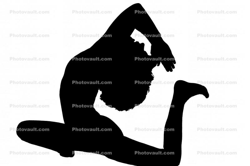 Bija, Yoga, Silhouette, logo, Letter-G, Pretzels-Yoga Studio, shape