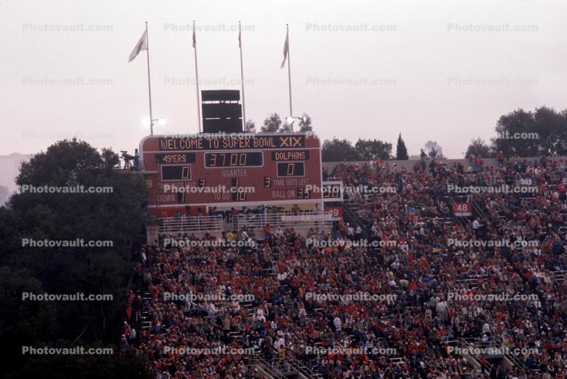 Super Bowl XIX, Stanford University Stadium, 49r vs Miami Dolphins, January 1985