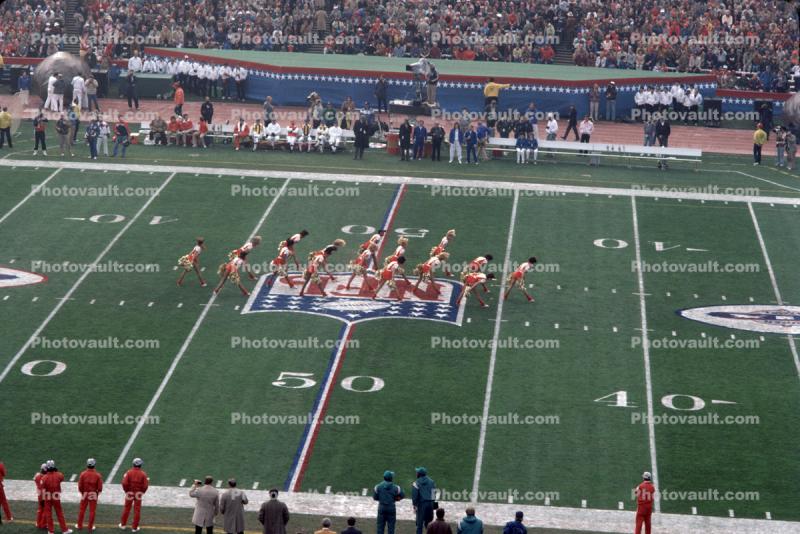 Cheerleaders, Super Bowl XIX, Stanford Stadium, 49r vs Miami Dolphins, NFL, January 1985
