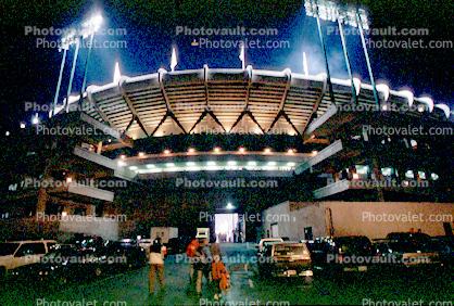 Stadium, Lights, Nighttime, Night