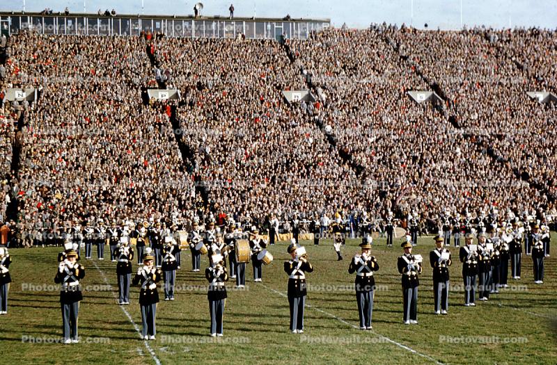 Marching Band, Crowds, Audience, Bleachers, People