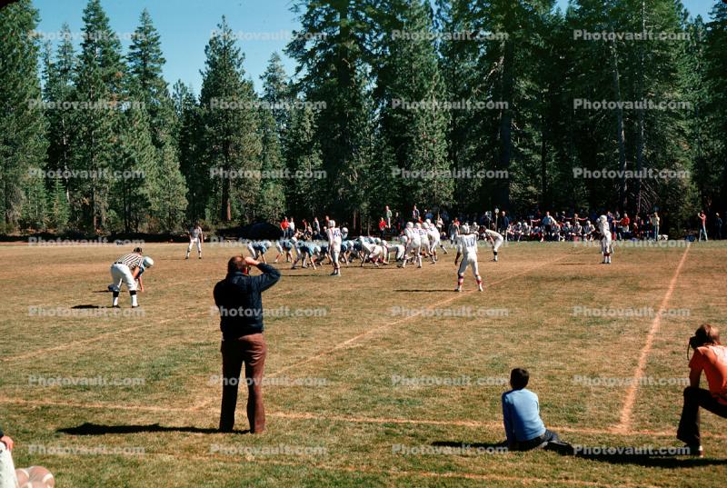 Lakers Football Team, North Tahoe High School, Placer County, Tahoe City, May 1975