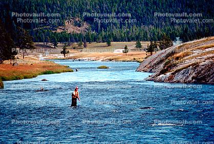 Fishermen, Wade Fishing, Yellowstone River