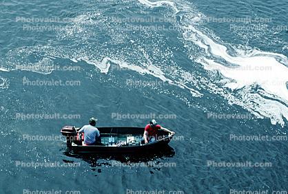 Ottawa River, fishermen, man, rod & reel, outboard motor