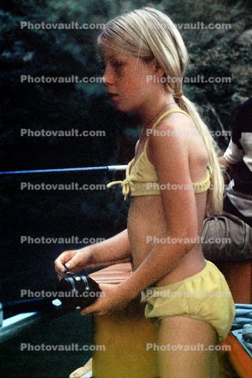 Girl, Fishing, 1972, 1970s