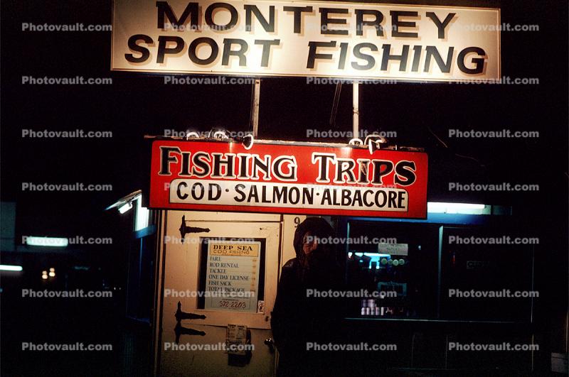 Monterey Sport Fishing, California, night, nighttime