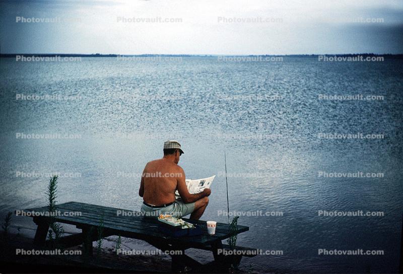 fishermen, man, 1966, 1960s